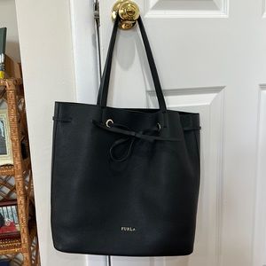 Furla leather tote bag